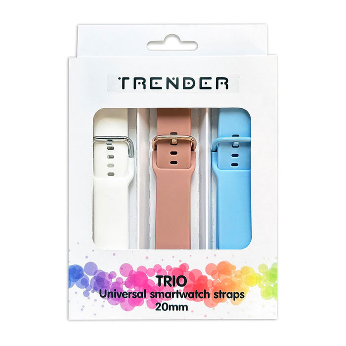 3 КАИШКИ TRENDER SPORT 20 mm WH/PK/BL