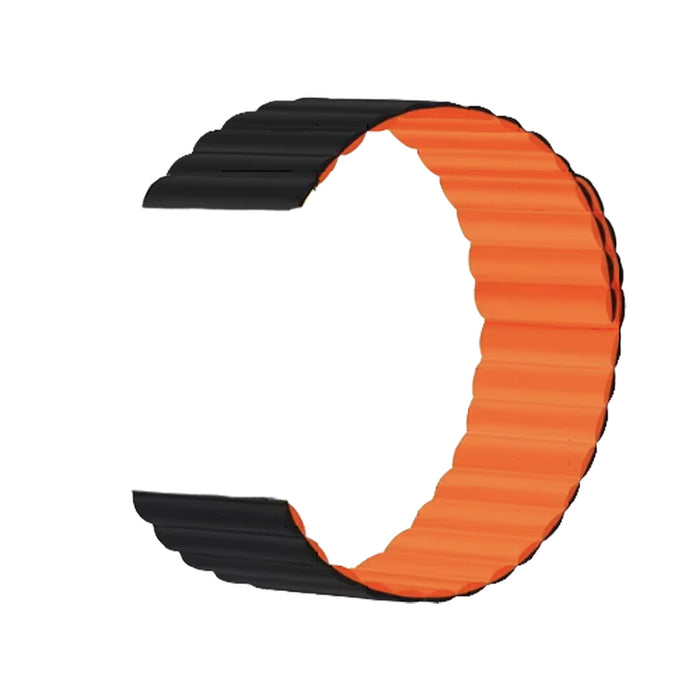 МАГНИТНА КАИШКА СЪС СИЛИКОНОВО ПОКРИТЕ TRENDER TR-MS20BKOR 20 mm BLACK/ORANGE