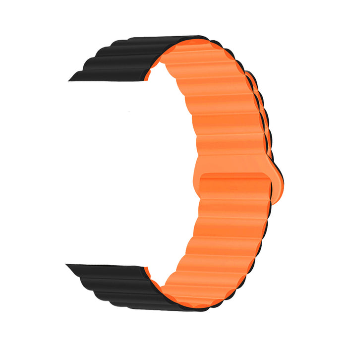 МАГНИТНА КАИШКА СЪС СИЛИКОНОВО ПОКРИТЕ TRENDER Loop TR-AML45BKOR APPLE 44/45 mm BLACK/ORANGE
