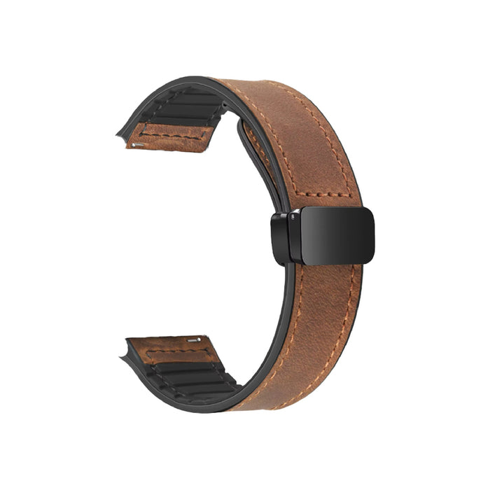 МАГНИТНА КАИШКА СИЛИКОН И ВЕЛУР TRENDER TR-VMB22BW 22 mm BROWN+BLACK