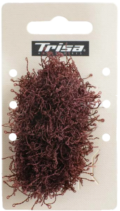 Голям ластик за коса, кафяв, 1 бр