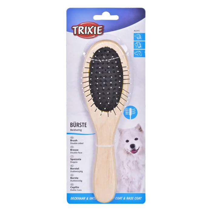 TRIXIE 2315 Дървена четка за кучета