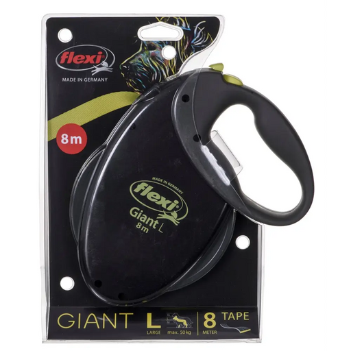 TRIXIE NEON GIANT L 8 m черен жълт повод за кучета