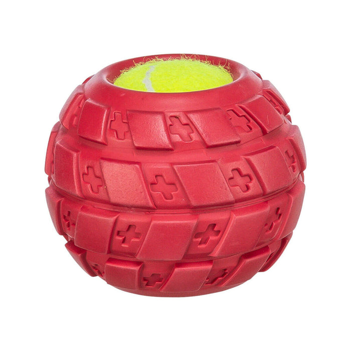 Топка за Домашни Любимци Trixie Жълт Червен Естествен каучук Ø 7,5 cm