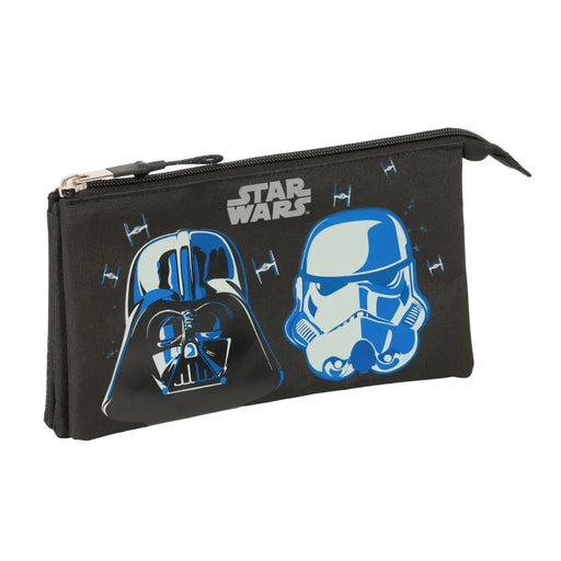 Троен Моливник Star Wars Rebellion Черен 22 x 12 x 3 cm