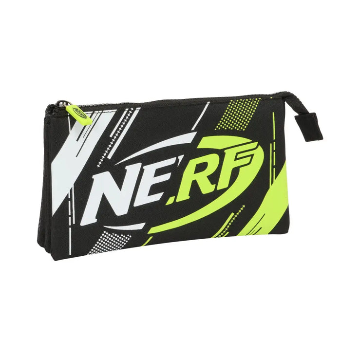 Троен Моливник Nerf Get ready Черен 22 x 12 x 3 cm
