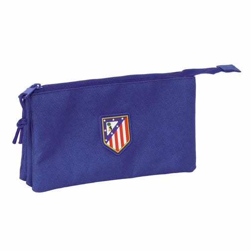 Троен Моливник Atlético Madrid Тъмно синьо 22 x 12 x 3 cm