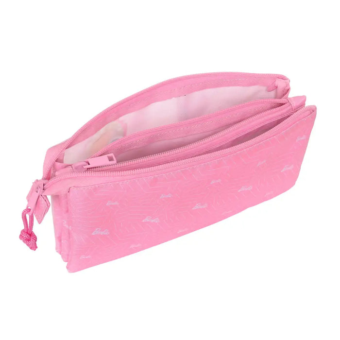 Троен Моливник Barbie Girl Розов 22 x 12 x 3 cm
