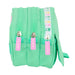 Троен Моливник Benetton Mint Зелен 21,5 x 10 x 8 cm