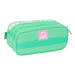 Троен Моливник Benetton Mint Зелен 21,5 x 10 x 8 cm