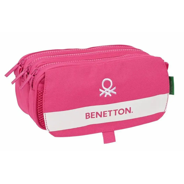 Троен Моливник Benetton Raspberry 21,5 x 10 x 8 cm Фуксия