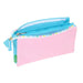 Троен Моливник Benetton Unique Розов цвят тюркоаз 22 x 12 x