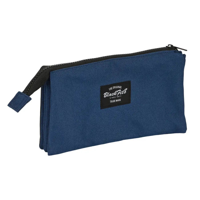 Троен Моливник BlackFit8 Urban Черен Морско син (22 x 12 x