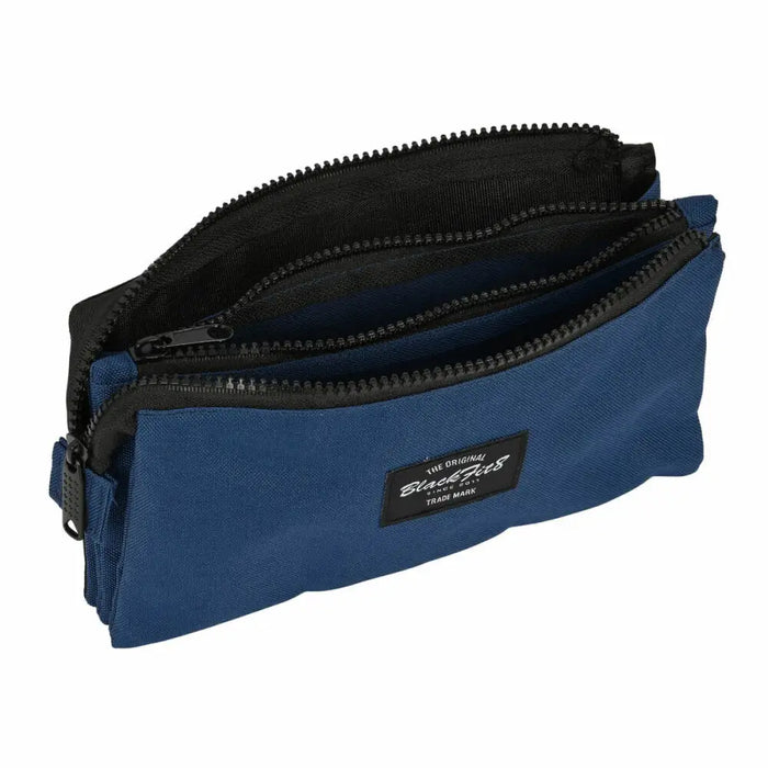 Троен Моливник BlackFit8 Urban Черен Морско син (22 x 12 x