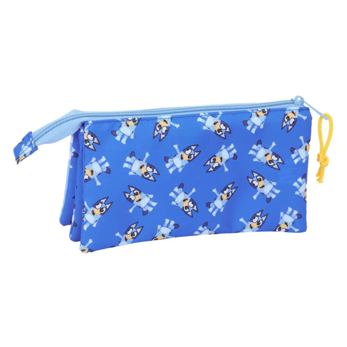 Троен Моливник Bluey Let’s play Син 22 x 12 x 3 cm