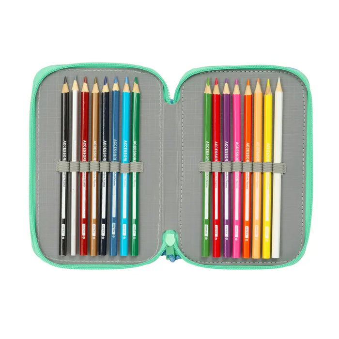 Троен Моливник Bluey Sisters Зелен Вода 12,5 x 19,5 x 5,5