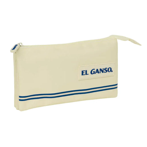 Троен Моливник El Ganso Бежов 22 x 12 x 3 cm