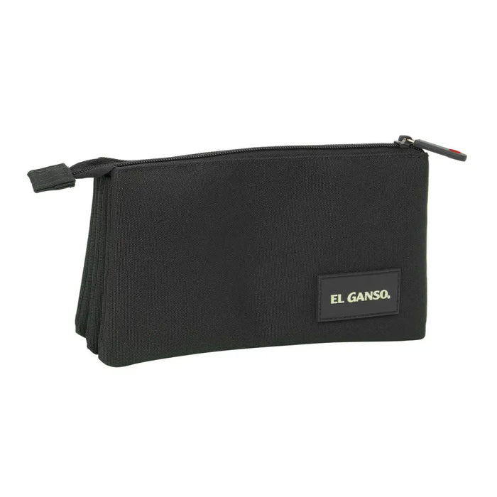 Троен Моливник El Ganso Black Черен 22 x 12 x 3 cm