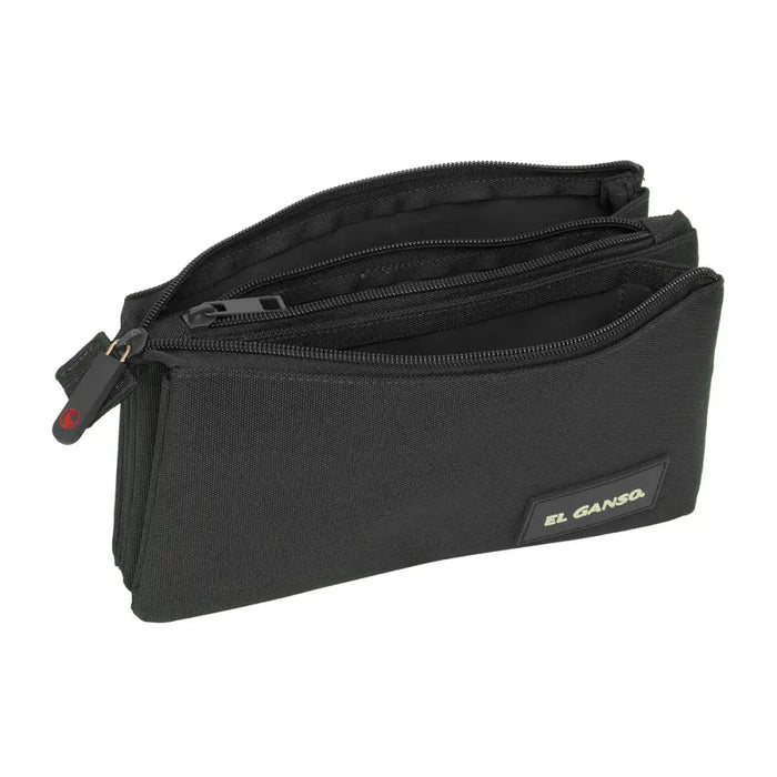 Троен Моливник El Ganso Black Черен 22 x 12 x 3 cm
