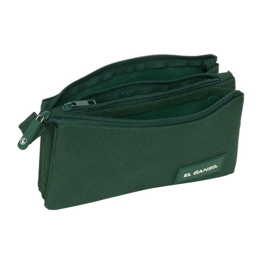 Троен Моливник El Ganso Green Зелен 22 x 12 x 3 cm
