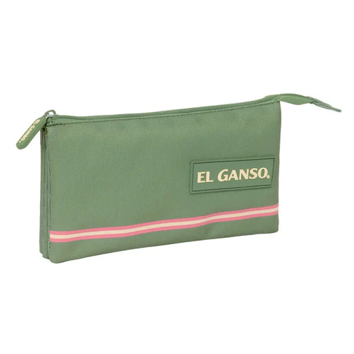 Троен Моливник El Ganso Зелен 22 x 12 x 3 cm