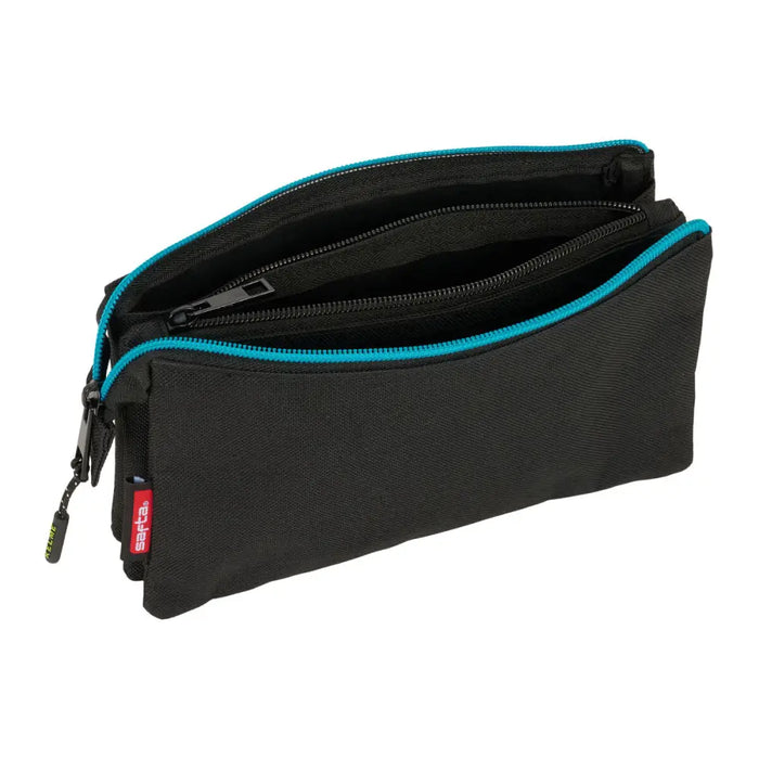 Троен Моливник Kelme Iron Черен 22 x 12 x 3 cm