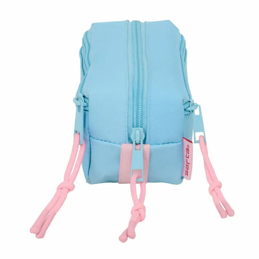 Троен Моливник Lilo & Stitch Happy Небесно синьо 22 x 8,5 x