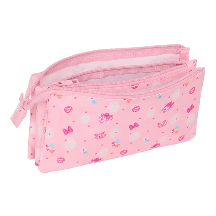 Троен Моливник Minnie Mouse Baby Розов 22 x 12 x 3 cm