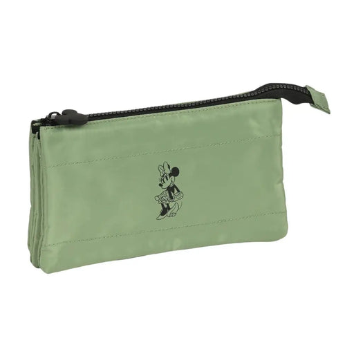Троен Моливник Minnie Mouse Mint shadow Военно зелено (22 x