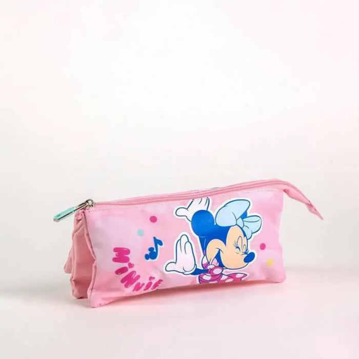Троен Моливник Minnie Mouse Розов 2,2 x 1,1 x 22,5 cm