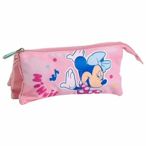 Троен Моливник Minnie Mouse Розов 2,2 x 1,1 x 22,5 cm