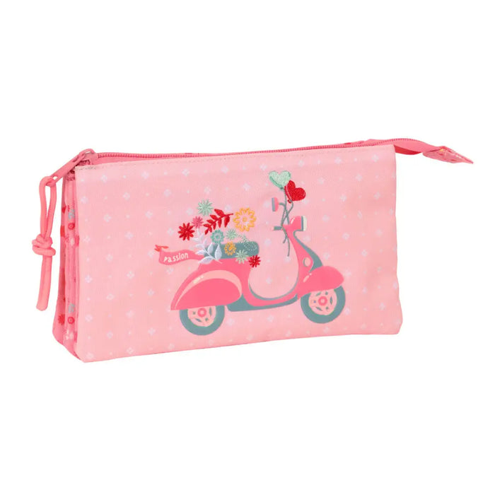 Троен Моливник Moos Passion Многоцветен 22 x 12 x 3 cm