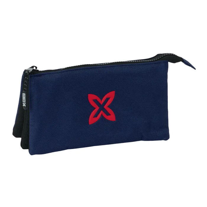 Троен Моливник Munich Basic Морско син 22 x 12 x 3 cm