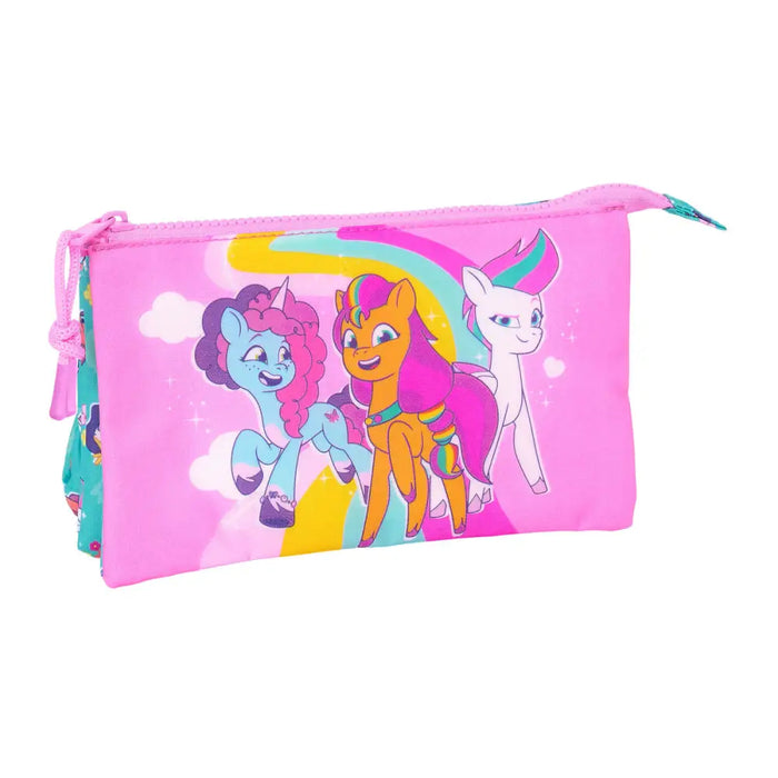 Троен Моливник My Little Pony Magic Розов цвят тюркоаз 22 x
