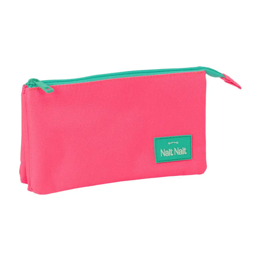 Троен Моливник Nait Nait Rosa fluor Розов 22 x 12 x 3 cm
