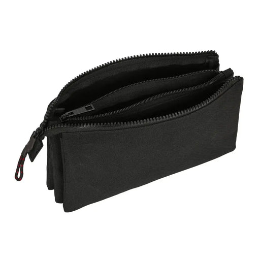 Троен Моливник Naruto Черен 22 x 12 x 3 cm