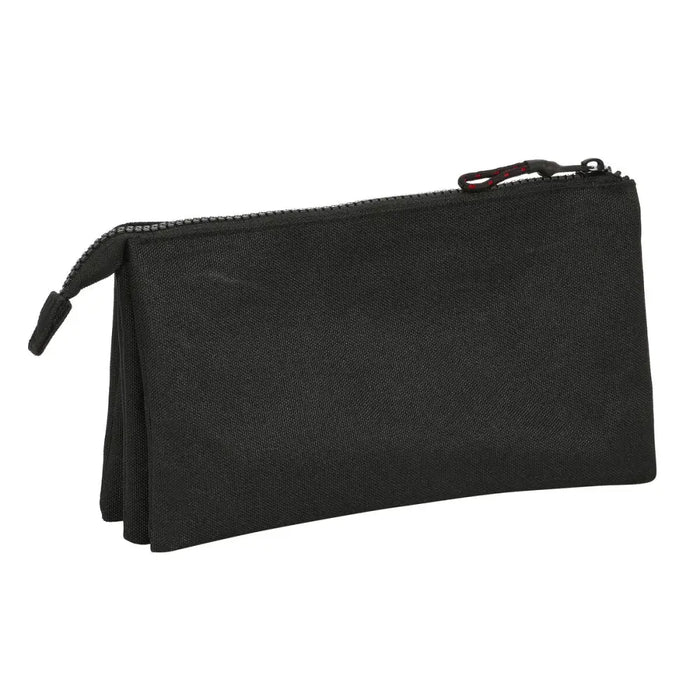 Троен Моливник Naruto Черен 22 x 12 x 3 cm