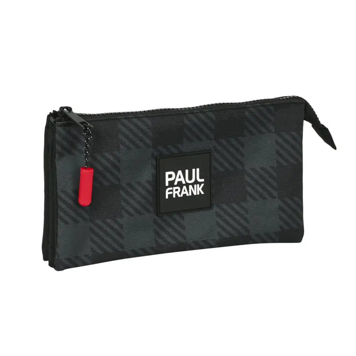 Троен Моливник Paul Frank Campers Черен (22 x 12 x 3 cm)