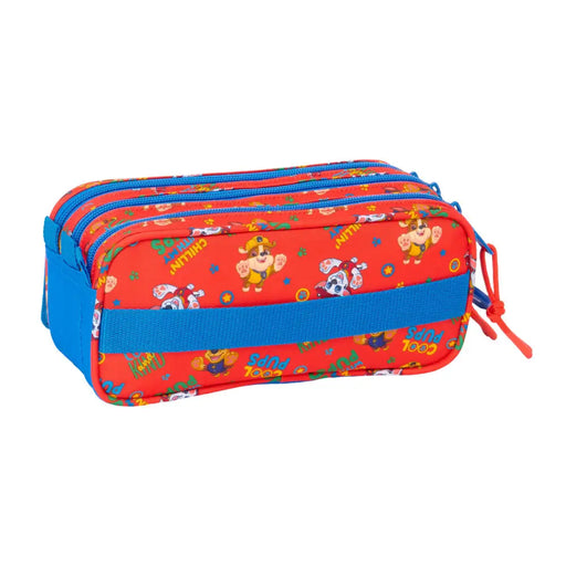 Троен Моливник The Paw Patrol Cool Син Червен 21,5 x 10 x 8