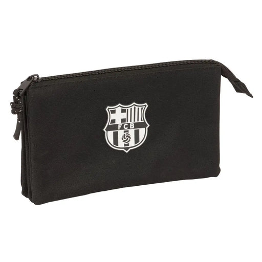 Троен Моливник F.C. Barcelona Черен 22 x 12 x 3 cm