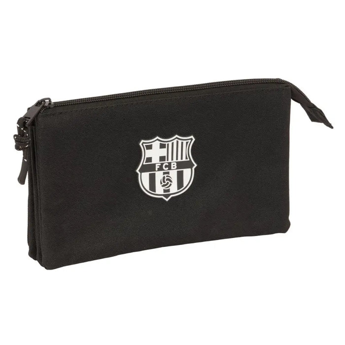 Троен Моливник F.C. Barcelona Черен 22 x 12 x 3 cm