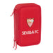 Троен несесер за моливи Sevilla Fútbol Club Червен 12,5 x