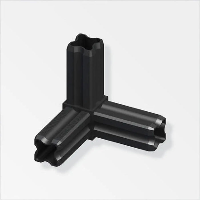 ТРОЕН ЪГЛОВ КОНЕКТОР PVC 23.50 ММ ALFER ALUMINIUM