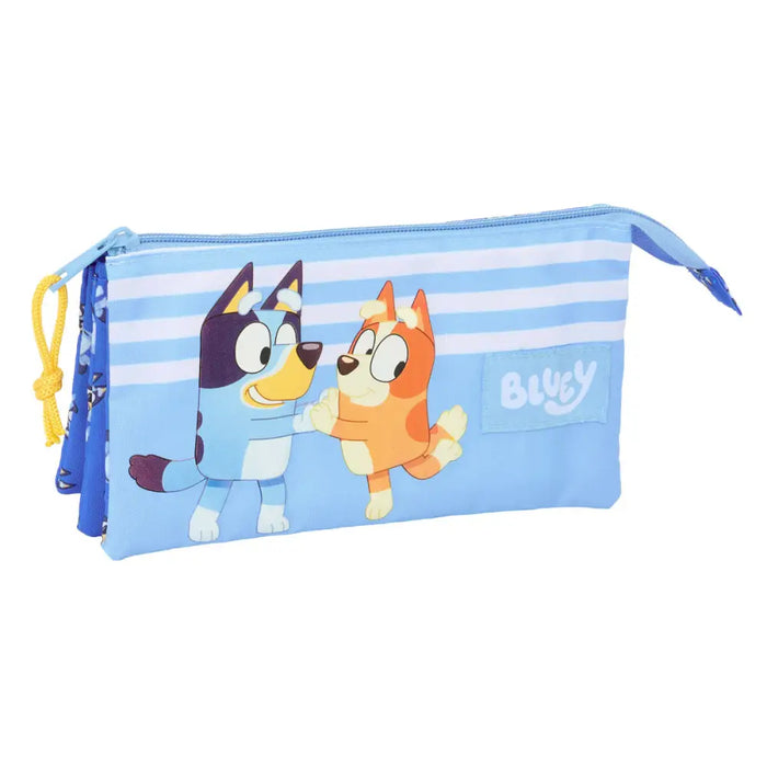 Троен Моливник Bluey Let’s play Син 22 x 12 x 3 cm
