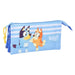 Троен Моливник Bluey Let’s play Син 22 x 12 x 3 cm