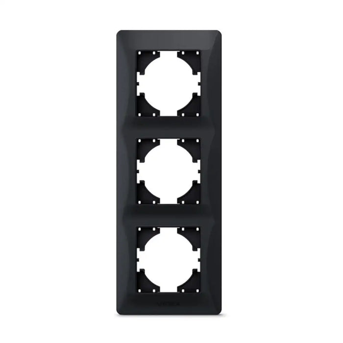 ТРОЙНА ВЕРТИКАЛНА РАМКА VF-BNFR3V-BG BINERA VIDEX - ГРАФИТ