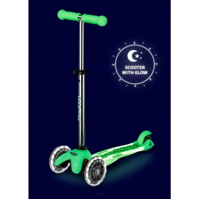 Тротинетка Mini Micro Deluxe Glow LED Plus Icy Lime