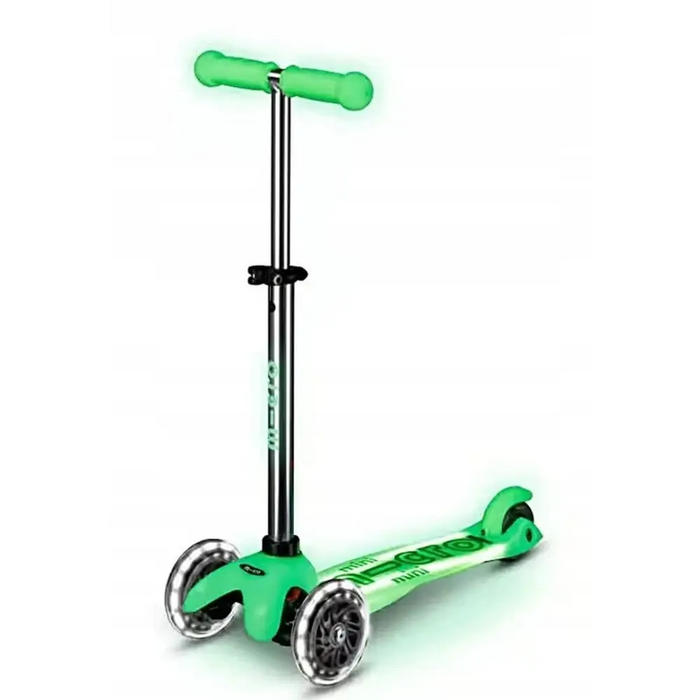 Тротинетка Mini Micro Deluxe Glow LED Plus Icy Lime