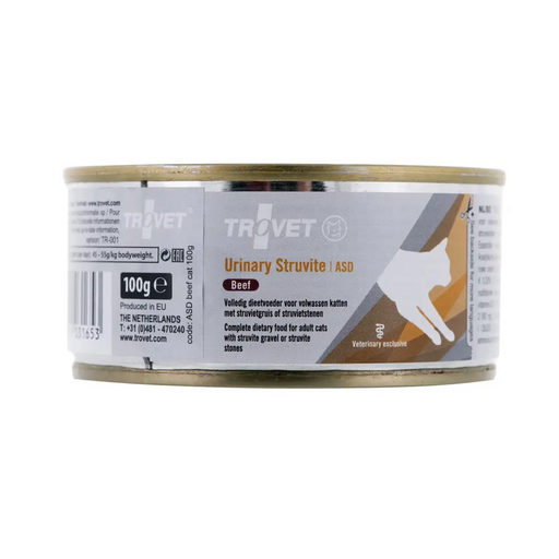 Trovet ASD Urinary Struvite with beef - мокра котешка храна