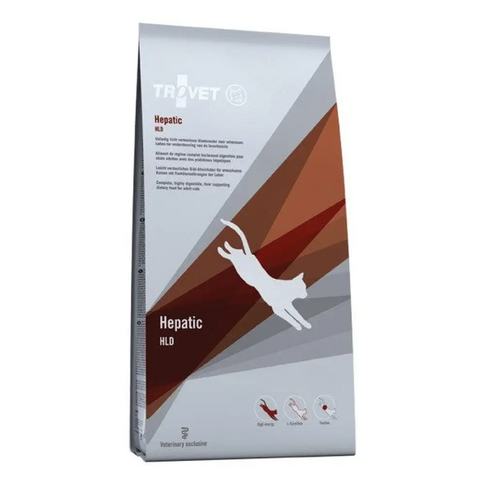 TROVET Hepatic HLD с пиле - суха храна за котки - 3 кг